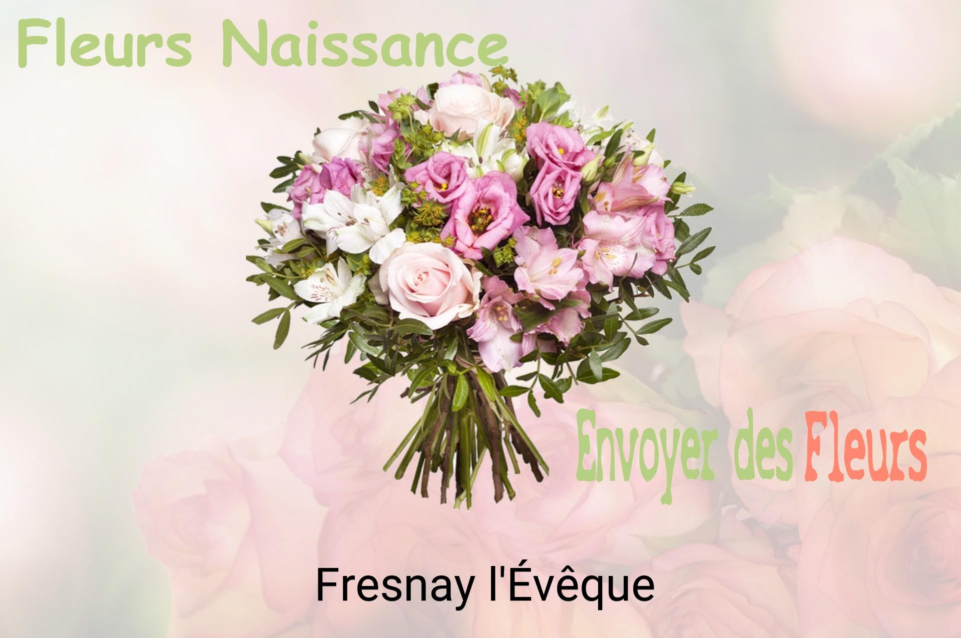 Bouquet de fleurs de naissance livré à Fresnay-l'Évêque